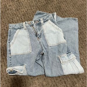 High waisted boyfriend jeans